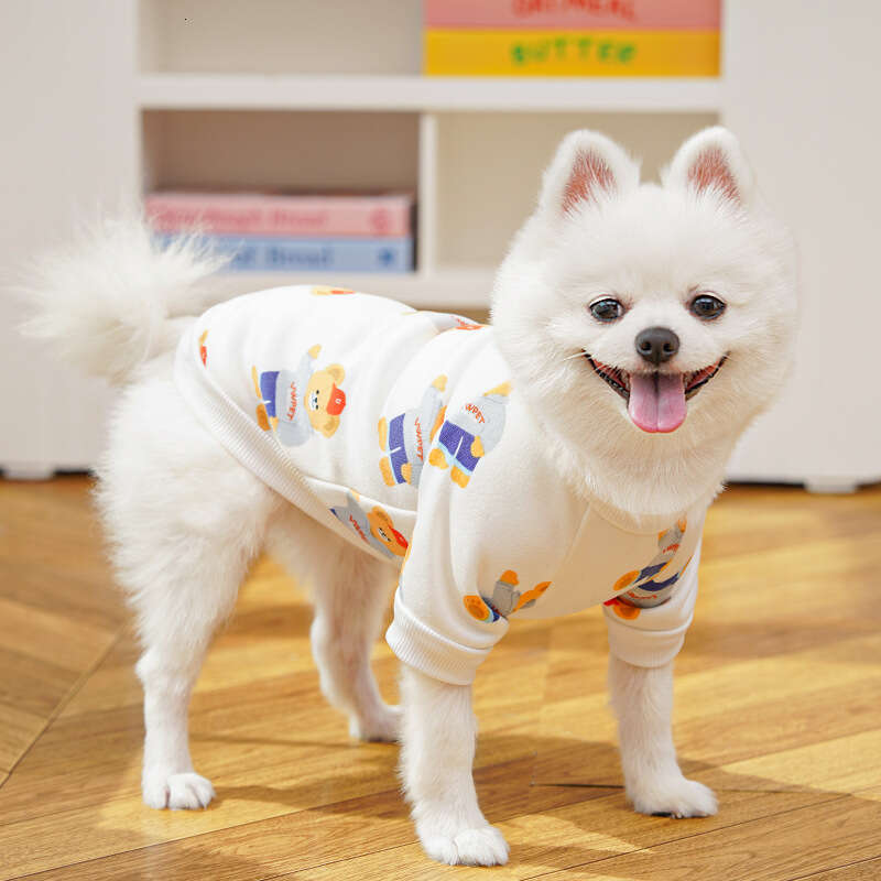 Famous brand Large Golden Retriever Pet Autumn Winter Corgi Bear Teddy Cat Clothes Dog Supplies Bichon Thin Fleece Sweatshirt pupakaIK