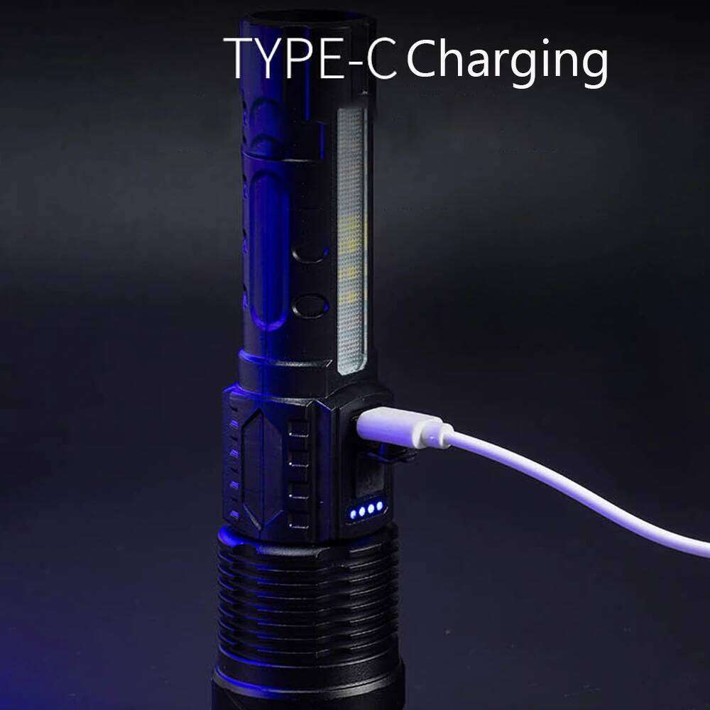 Powerful Flashlights Rechargeable Torch Light High Power LED Flashlight Built-in Battery For Camping Emergency Fishing Lantern Z260301