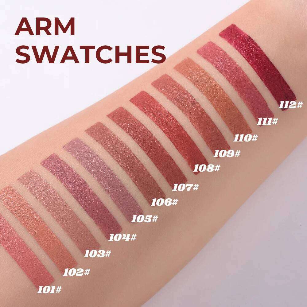 Beauty Glazed Matte Lipstick Pencil Waterproof Long Lasting Balm 12 Colors Velvet Lip Liner Pen Lips Makeup Women Cosmetics H260302