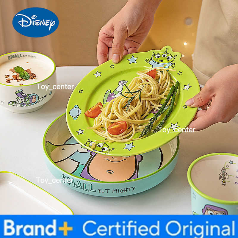 Disney Hot Story Buzz Lightyear Cartoon Tableware Dishes Household ChildrenS Plates Yogurt Bowls Breakfast Plate Birthday Gifts H260302