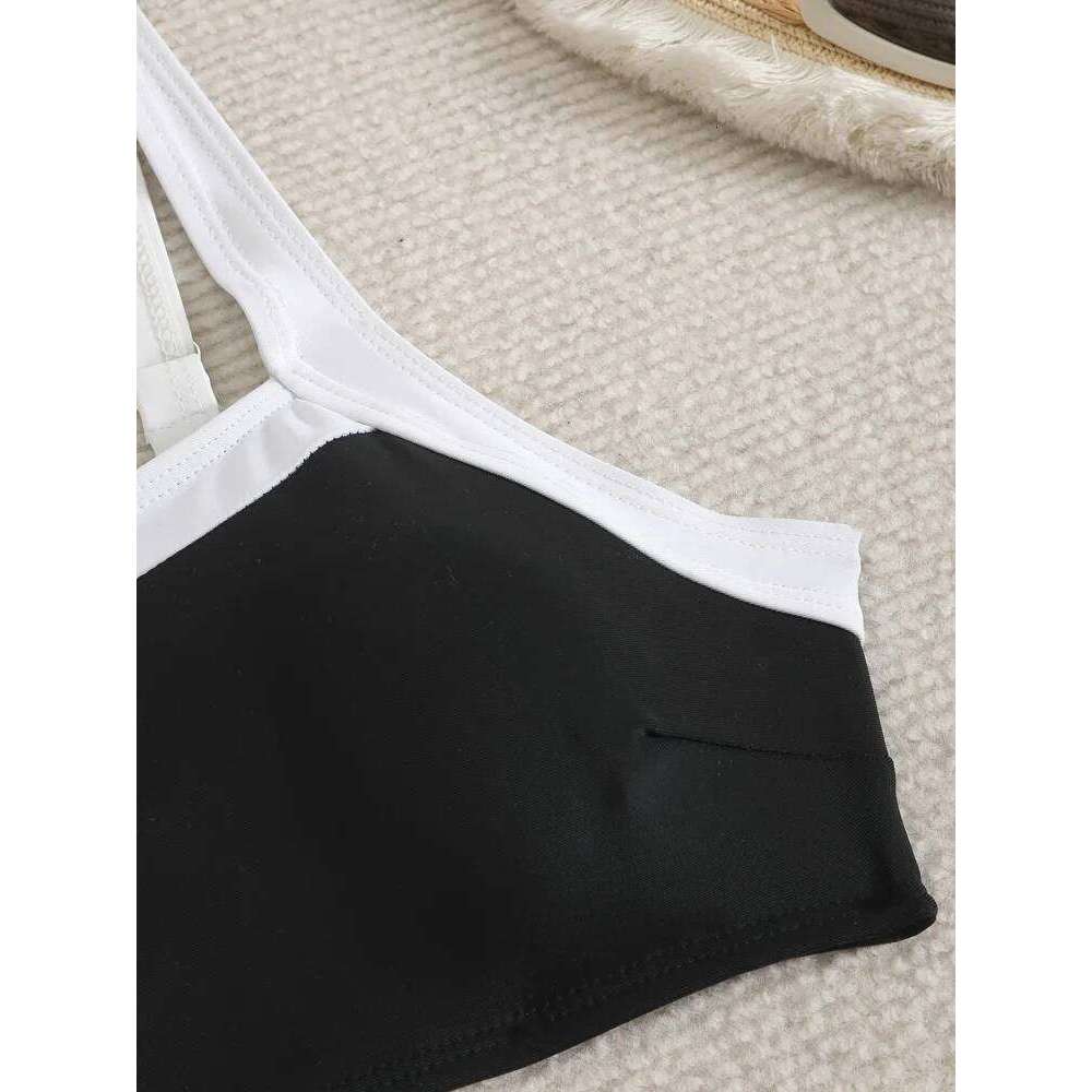 Bikini Women Swimsuit 2025 New Solid Sling Bikinis Sexy High Waist Swimwear Summer 2 Piece Set Beachwear Bathing Suit Female Z260301