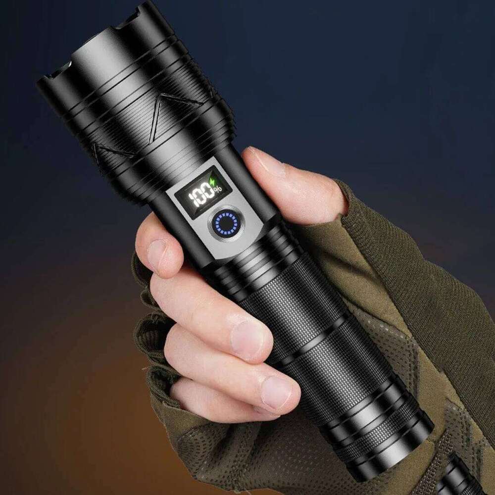 High power LED light long-range zoom bright rechargeable ultra strong tactical flashlight suitable Z260301
