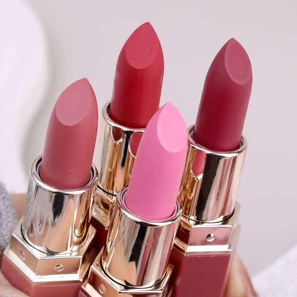 Nude Velvet Matte Lasting Waterproof Color Rendering Non-stick Cup Lipstick Lips Liner Pencil Korean Makeup Cosmetics H260302