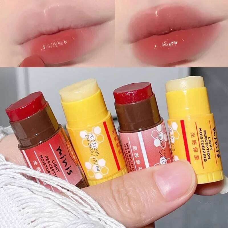 Mini Colored Lip Balm Moisturizing Fruity Jelly Lipstick Makeup Lasting Nourish Reduce Lipline Anti-drying Lips Care Cosmetics H260302