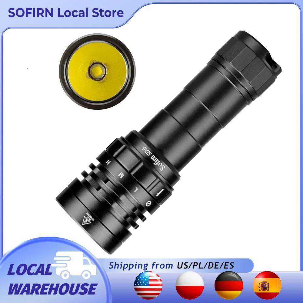 Sofirn SD05 Scuba Diving Flashlight XHP50.2 Super Bright 3000lm 21700 Battery Dive Torch with Magnetic Switch 5000K 6500K Z260301