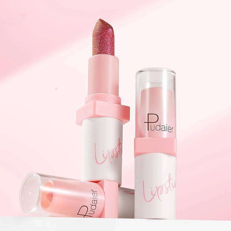 1pc, Glitter Lipstick, Sparkling Balm, Starry Shimmer, Long-Lasting, Creamy Lip Beauty Cosmetic For Lustrous & Radiant Lips H260302