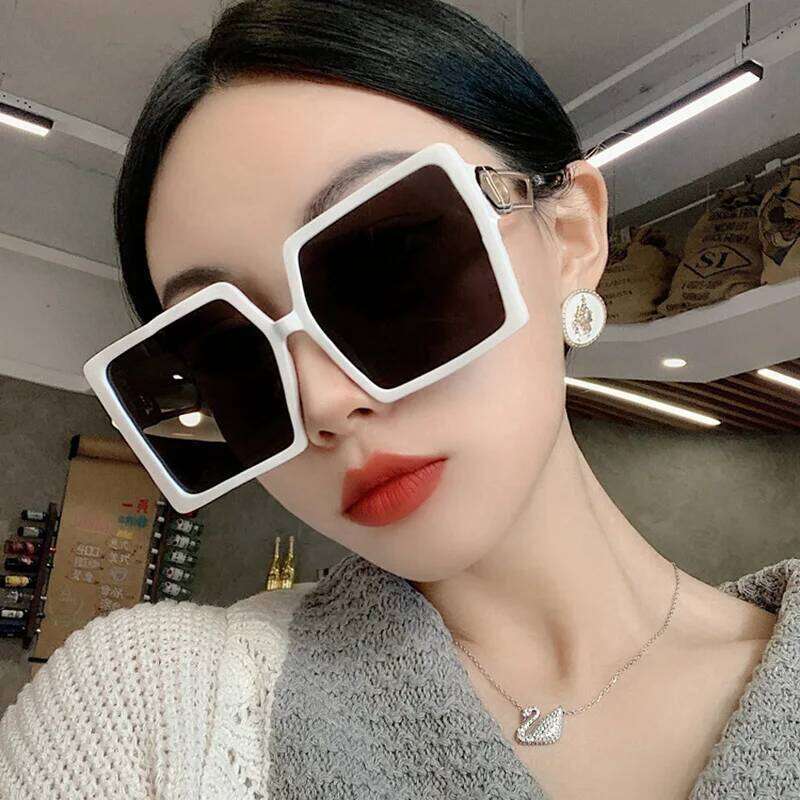 sunglasse metal square and women fashion casual large frame thin for sunglasses men 26Y0302