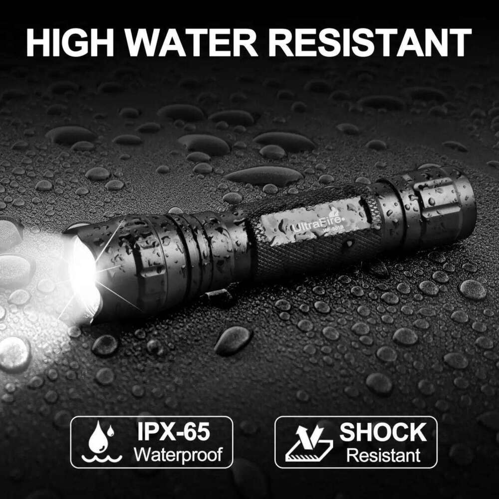 UltraFire WF-501B Super Bright LED Flashlight 18650 Rechargeable Torch Powerful Flash Light High Power Lantern Camping Lamp Z260301