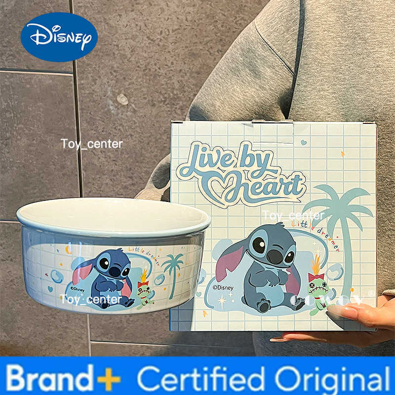 Disney Zootopia Judy Nick Stitch ceramic bowl household fruit bowl food container can be used as pet bowl drinking bowl cute gifts H260302