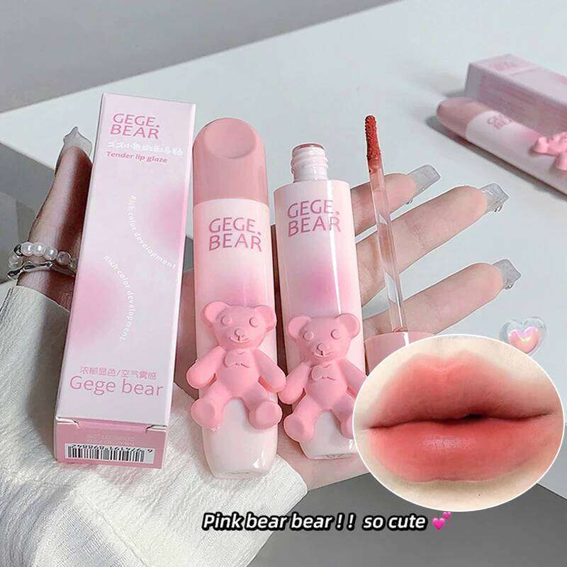 Gegebear Matte Velvet Gloss Lipstick with Long-lasting Color, Cream and Lip Mud Gift H260302