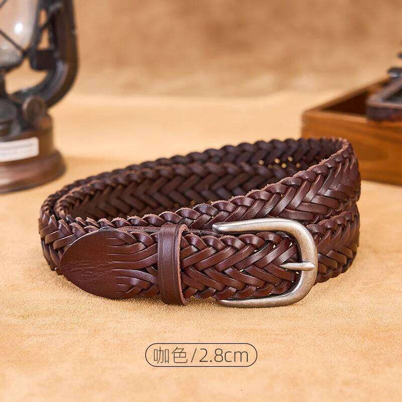 Men's genuine leather belt Designer Lined up brand Trousers Wide Cowboy Fashion Straps Country Waist strap Belt for pants S260228