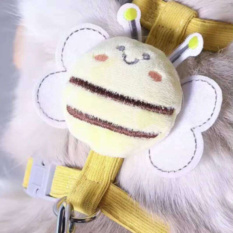 Adjustable Cat Leash Set for Small Dogs Puppy Vest Outdoor Walking Lead French Bulldog Chihuahua Comfortable Pet Harness