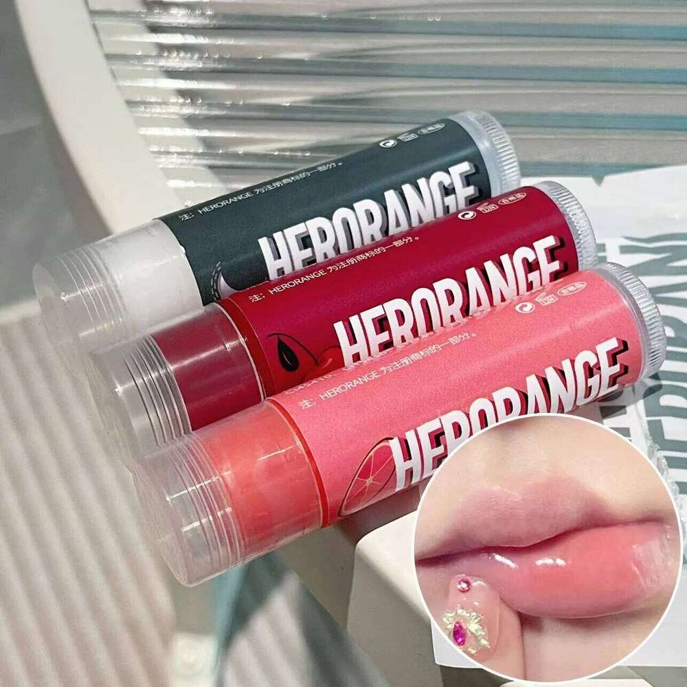 HERORANGEHR218 Moisturizing Anti-lip Balm Easy to Carry Anti-crack Lipstick Color Gloss Makeup Lip Care Cosmetics H260302