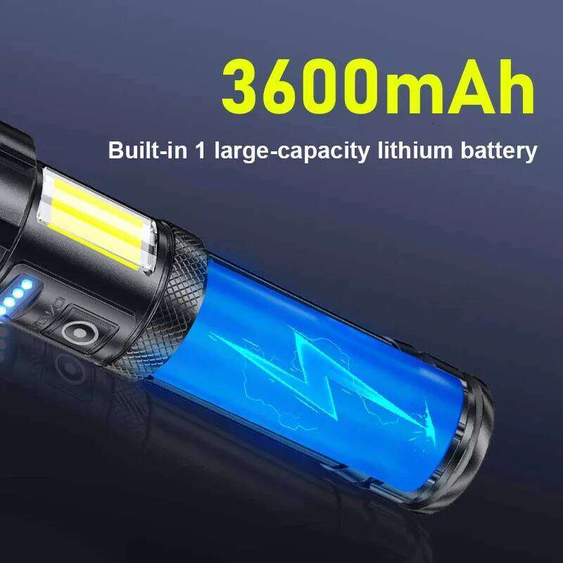 1000000 Lumens Super Bright Long Range LED Tactical Torch Outdoor Waterproof Flashlight Camping Lantern Z260301
