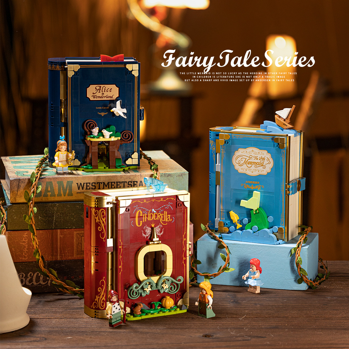 Fairy Tale Town 3D Book Collection 506171-76/506181-85 - Educational Puzzle Building Blocks Set Decoration Items Z250528