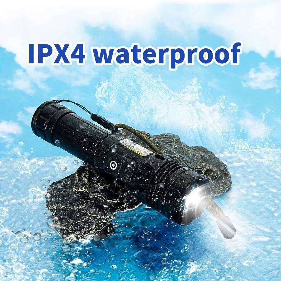 Most Powerful LED Flashlights Rechargeable Tactical Torch Ultra Bright Portable Lamp Oudoot Camping Lantern Built-in Battery Z260301