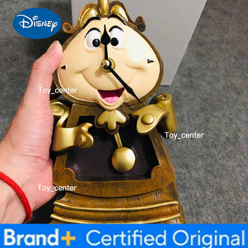 Disney New Beauty And The Beast Action Figures Cogsworth Mr Clock Lumiere Candle Lamp Statue Figure Home Decoration Model Gift H260302