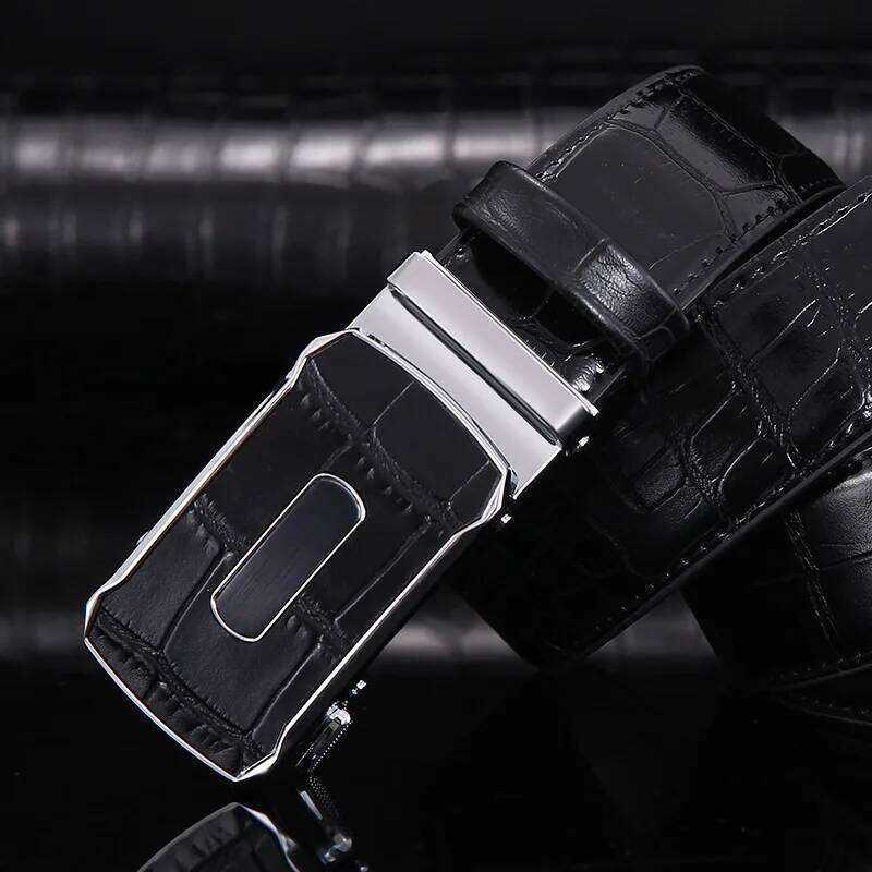 2022 New Luxury Genuine Men's Automatic Buckle Cowhide Leather Belt High-end Youth Business All-match Waistband S260228