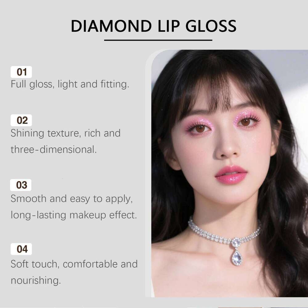 3Colors Glitter Waterproof Long Lasting Diamond Pearlescent Metallic Lipstick Black Lipgloss Women Lips Makeup Cosmetic H260302