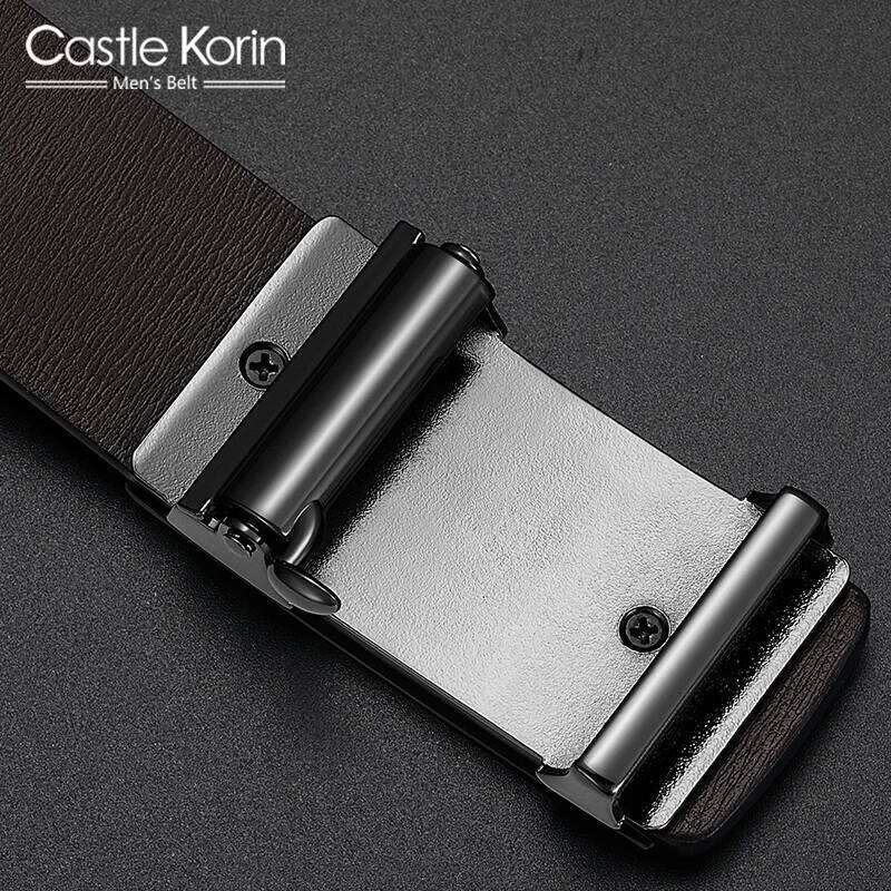 Men's leather designer luxury brand Alloy inner wear belt fashion genuine male Belt Men gift S260228