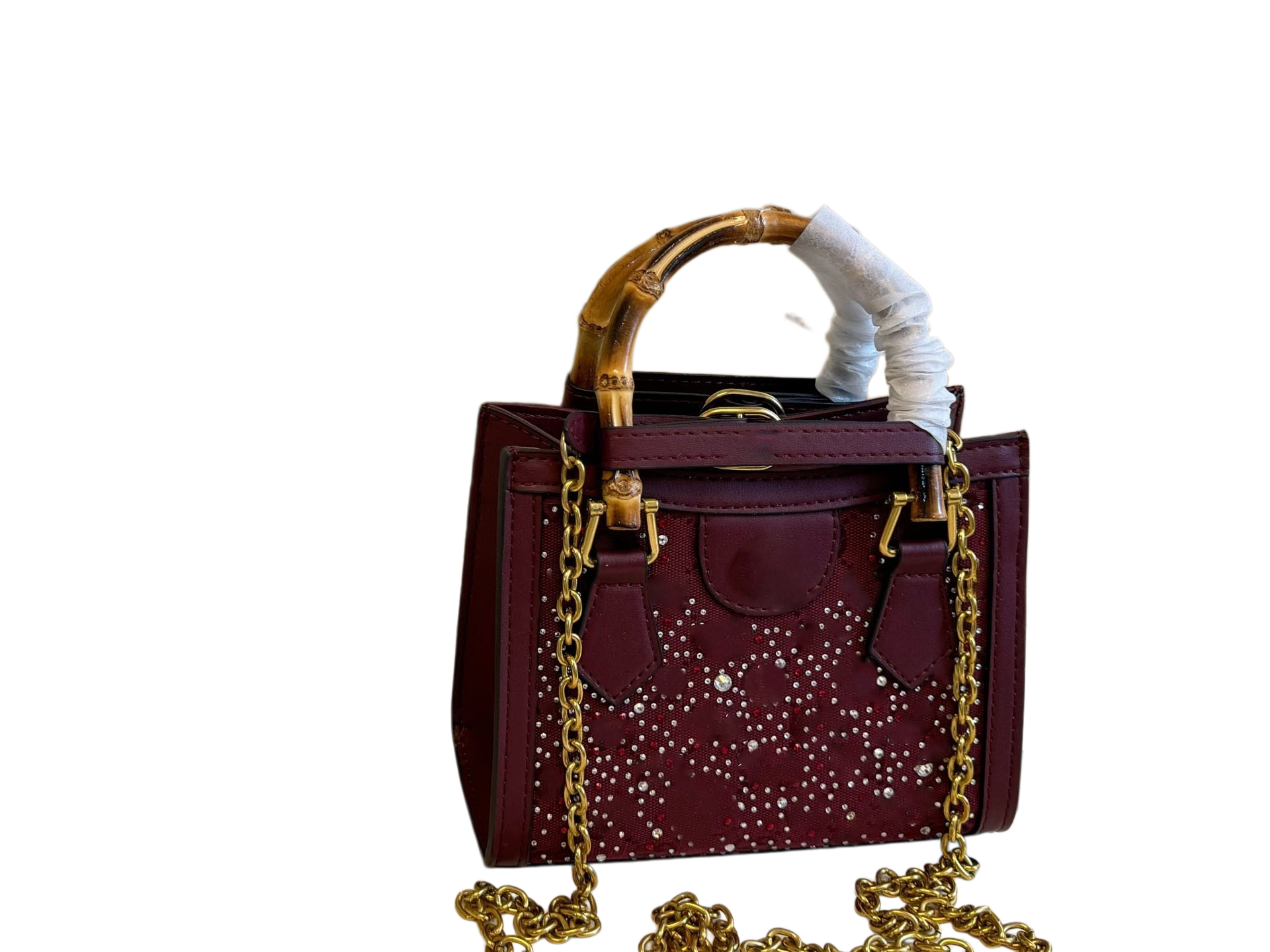 26High end original luxury handbag, designer bamboo tote shiny vintage bag, women's handbag, crossbody bag, handbag, shoulder bag, armpit bag11