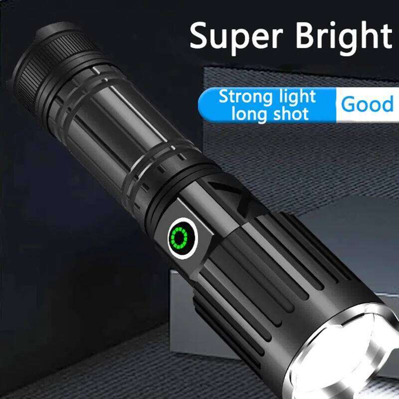Super Powerful Flashlight LED Rechargeable Tactical Torch Strong Light Long-range Use 26650 Battery Outdoor For Fishing Camping Z260301