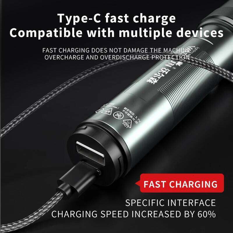 WARSUN 1000 Lm LED Lithium Battery Rechargeable Flashlight Multifunctional Outdoor Torch Portable Zoomable Camping Light Z260301