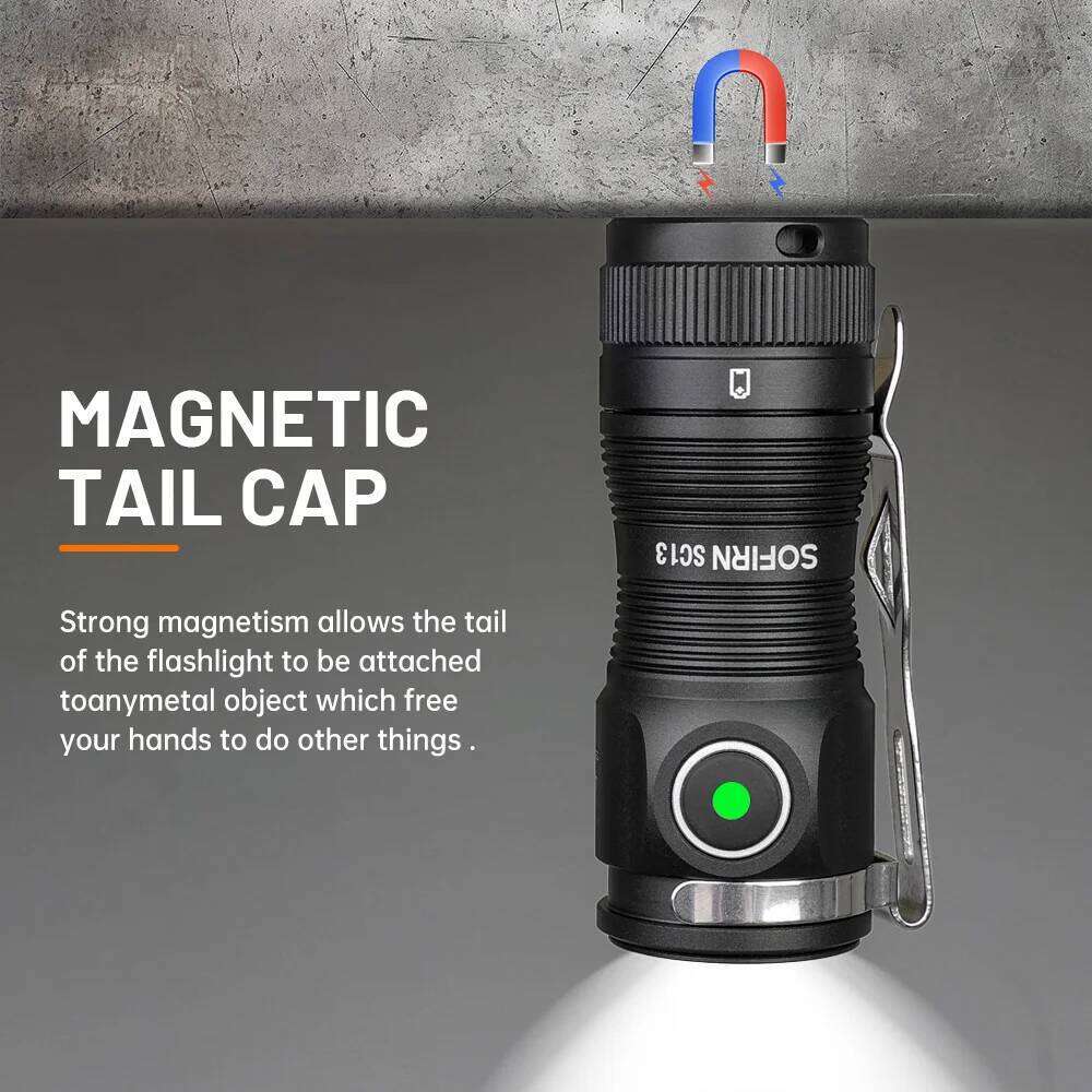 Sofirn SC13 SST40 6000K LED 1300lm Mini Tactical 18350 Flashlight 519A 5000K Keychain Emergency Torch Powerful Lamp Z260301