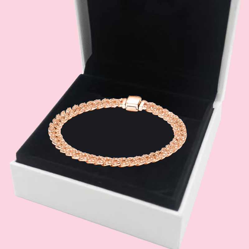 Bracelets S925 Sterling Silver Hiphop Cuban Miami Chain Bracelets Men Women With BOX Authentic Birthday Gift Christmas Jewelry Bracelets