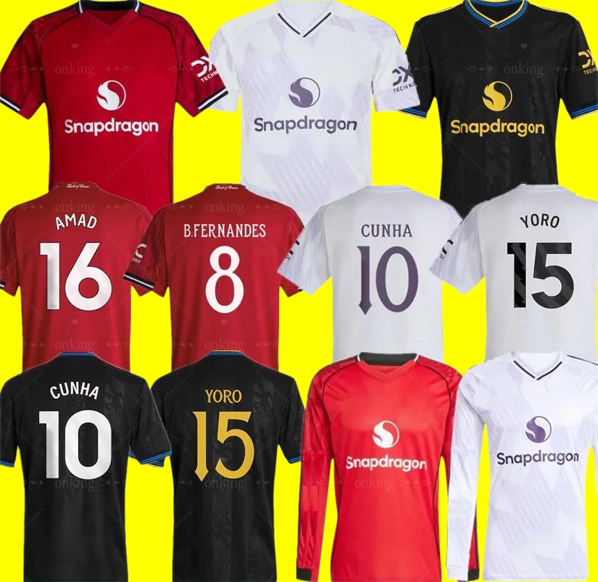 25 26 Cunha soccer jerseys Fans Player ANTONY ERIKSEN B.FERNANDES SESKO football shirt 2025 CASEMIRO Elanga GARNACHO MOUNT MARTINEZ HOJLUND MBEUMO