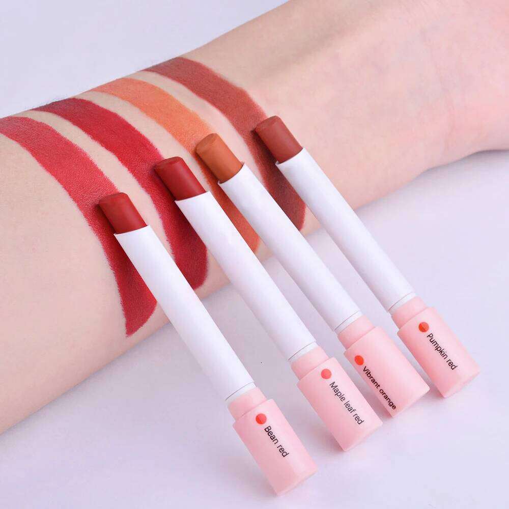 4 Colors Makeup Cosmetics Lipstick Set Tint Lip Gloss Waterproof Maquillaje Matte Long Lasting Make Up Pomade Kits H260302