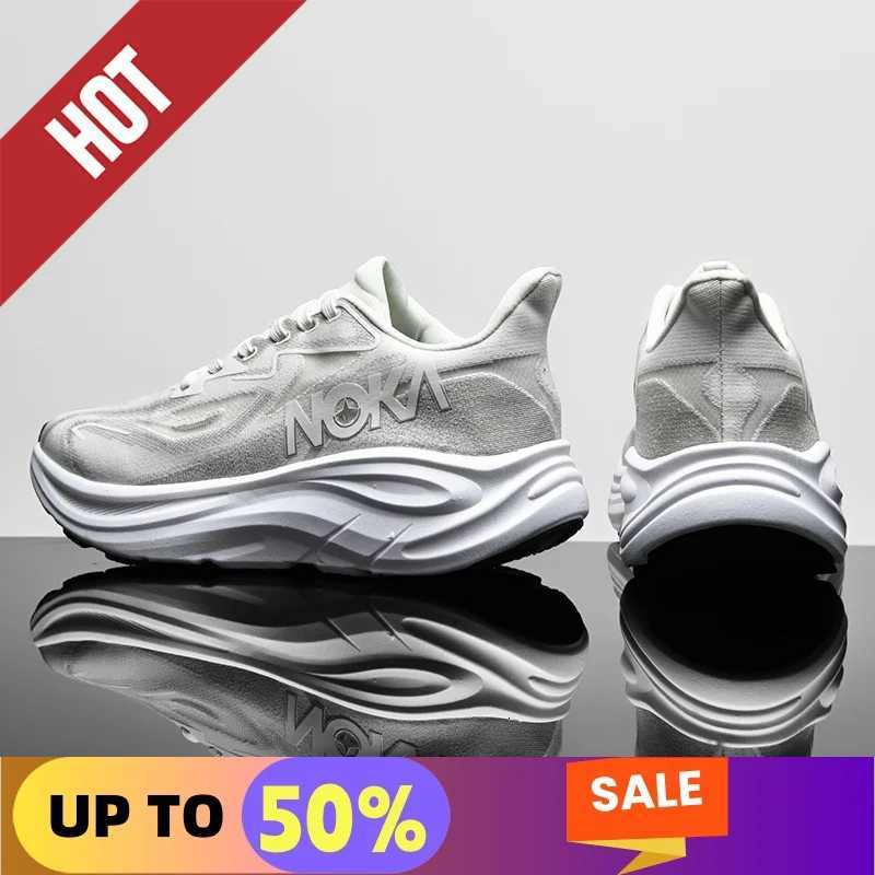 Marathon Sneakers Mens Sports Shoes Cushioning Flat Wear Resistant Sneakers Mesh Breathable Platform Soft Running Shoes for Man K260302