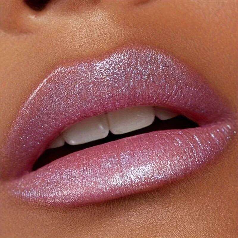 1pc, Glitter Lipstick, Sparkling Balm, Starry Shimmer, Long-Lasting, Creamy Lip Beauty Cosmetic For Lustrous & Radiant Lips H260302