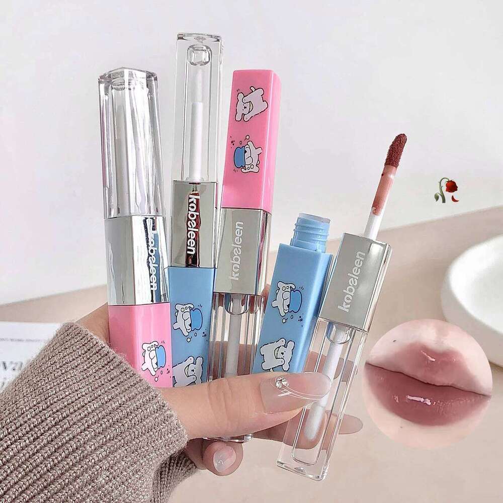 kobeleen Lip Gloss is water-rich colorful. Autumn and Winter Double-headed Lipstick Dance Party H260302