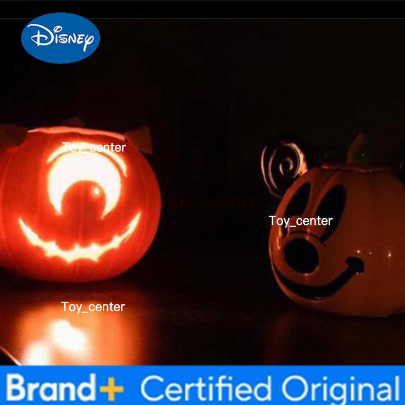 Disney Halloween Mickey Mouse New Pumpkin Lantern Cartoon Anime Action Figure Toys Decoration Collection Gifts Limited Edition H260302