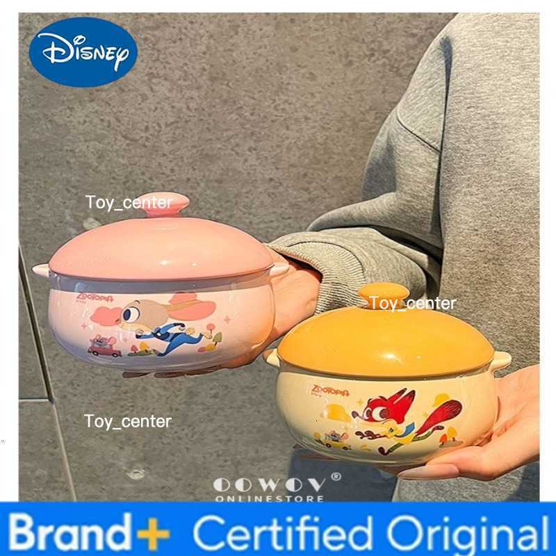 Disney Zootopia2 Judy Nick Instant Noodle Bowl Ceramics Stitch Tableware Kitchen Supplies Thermostability Gifts for Girls H260302
