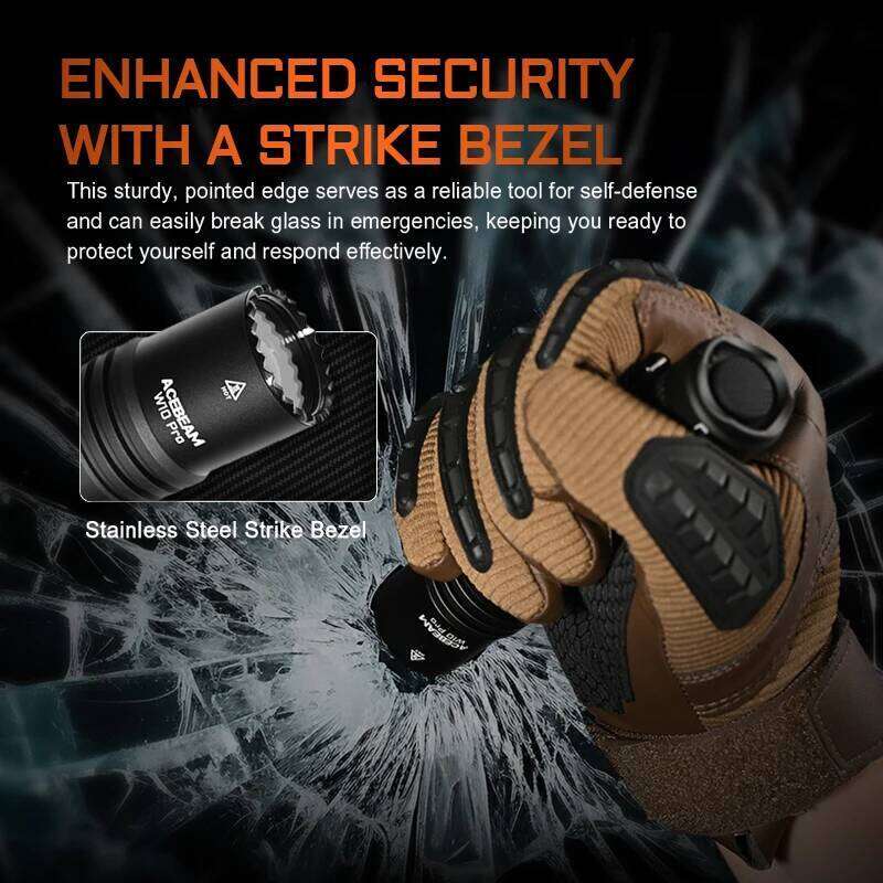 ACEBEAM W10 pro LEP 1425M Long Range 750 Lumens Flashlight with 21700 USB-C port Rechargeable and Replaceable Battery Z260301