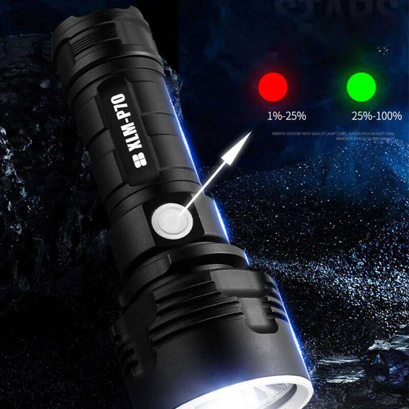 Super Powerful LED USB Rechargeable Waterproof Lamp Ultra Bright Lantern Fishing Camping Flashlight XLM-L2/P70 Torch Z260301