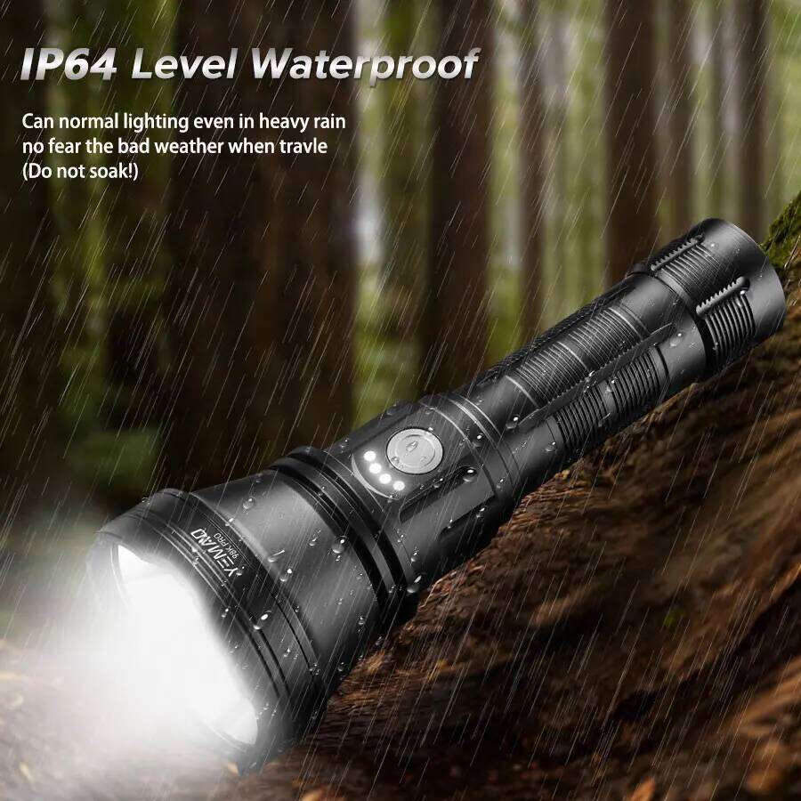 YEMAO Ultra Powerful 2840LM Rechargeable LED Flashlight, 900m Beam Distance, Durable Aluminum Alloy Torch For Camping Hiking Z260301