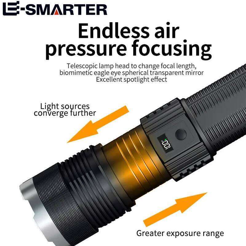 High Power Upgrade Laser LED Flashlight USB Charging Zoom Aluminum Alloy Leadership Torch Best Camping Outdoor Z260301