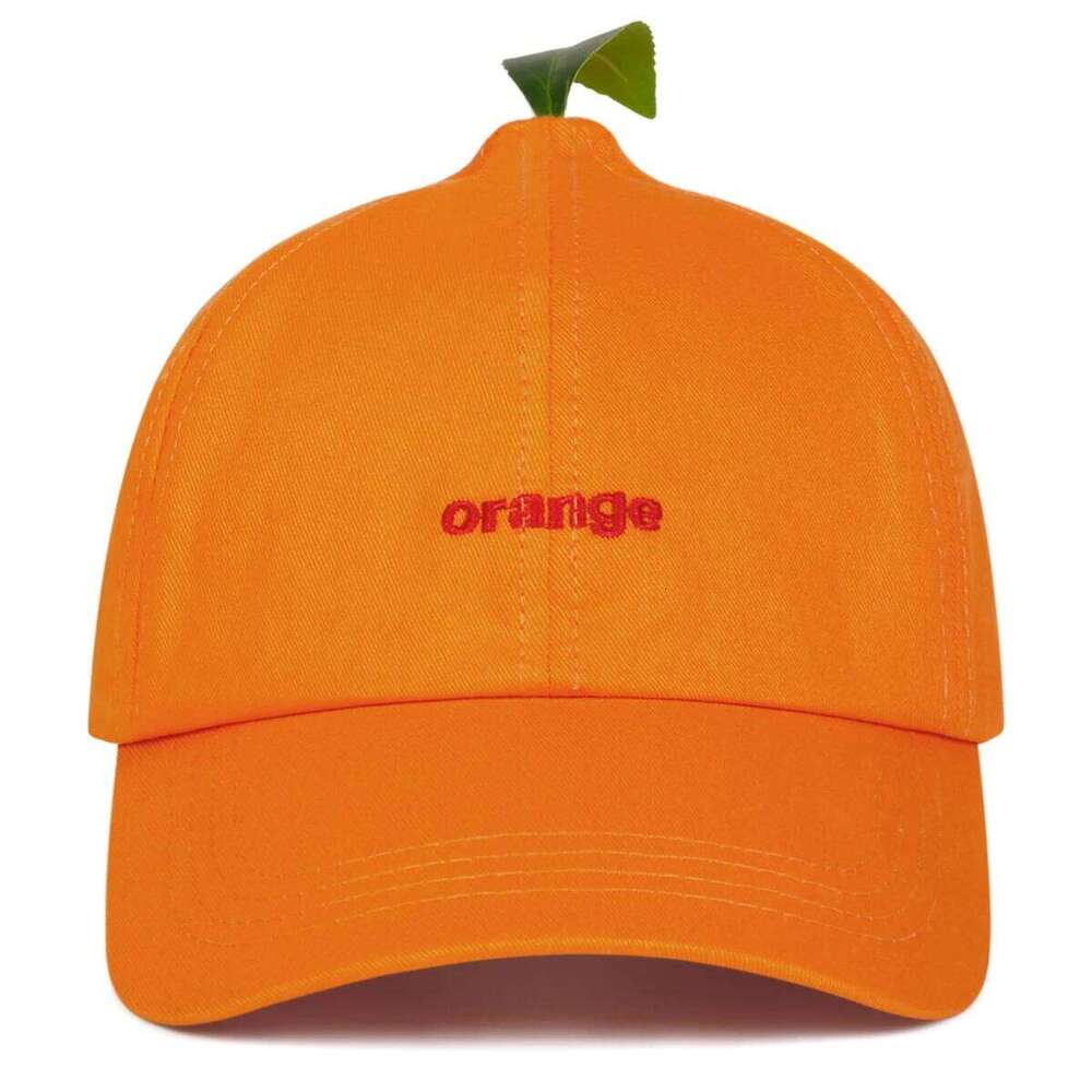 Unisex Orange Letter Embroidery Baseball s Spring Autumn Outdoor Adjustable Casual Hats Sunscreen Hat Sports H260302