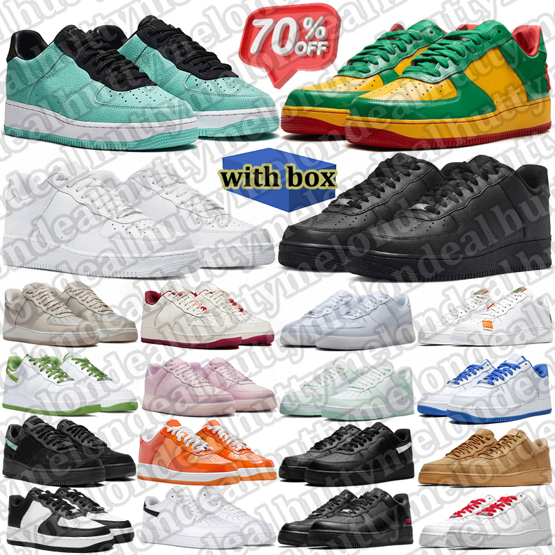 with box designer shoes running sneakers men women black white blue low sports mens trainers tennis shoes
