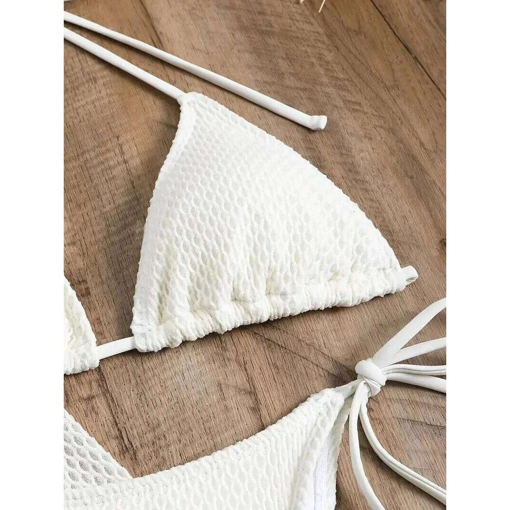 Solid Sexy Bikinis Female Swimsuits Women's Four-Piece Swimwear Beach Swim Wear Bathing Suits Brazilian Bikini Set Pool Bather Z260301