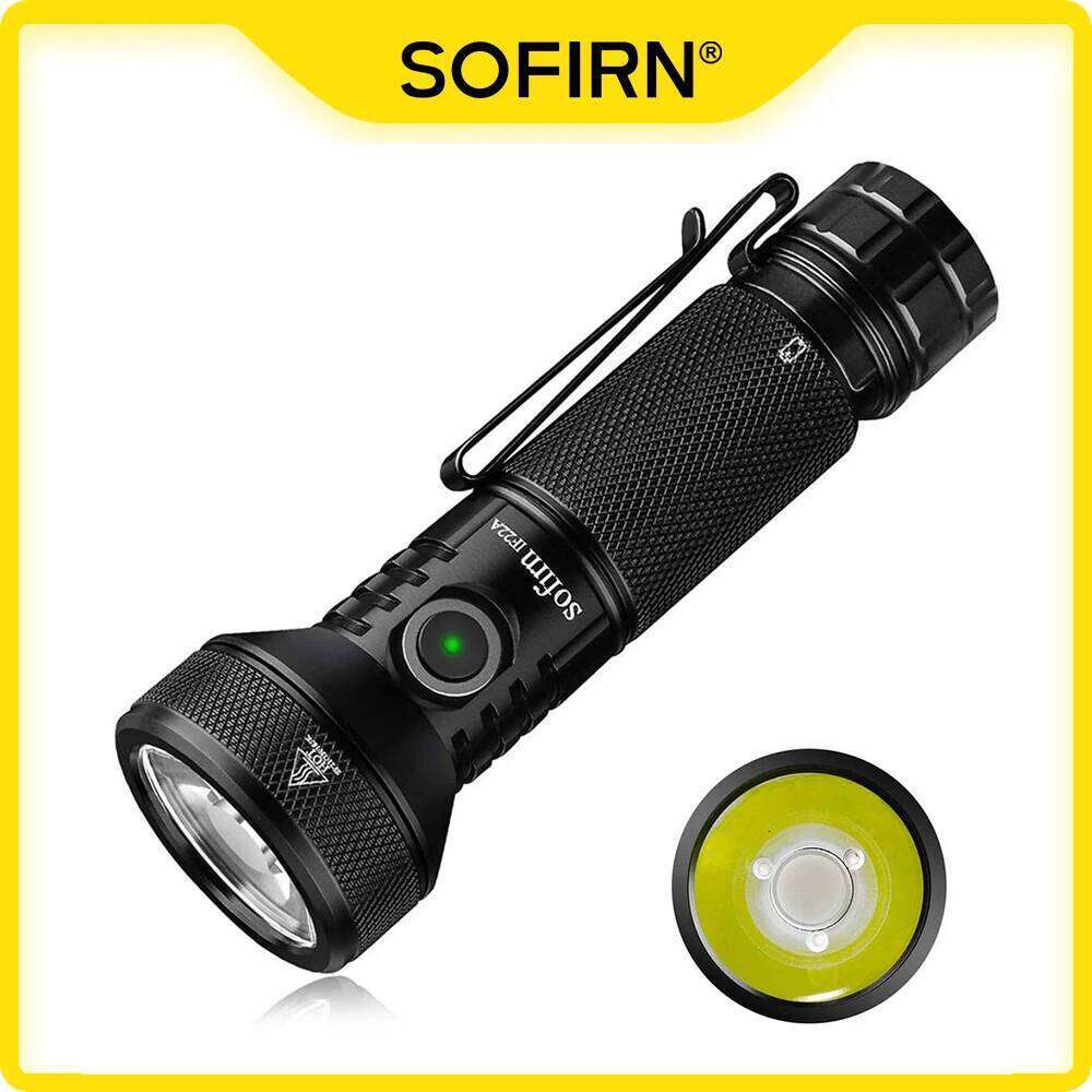 Sofirn IF22A 21700 USB C Rechargeable Powerful LED Flashlight SFT40 2100lm 680M Throw Reverse Charging Torch Z260301