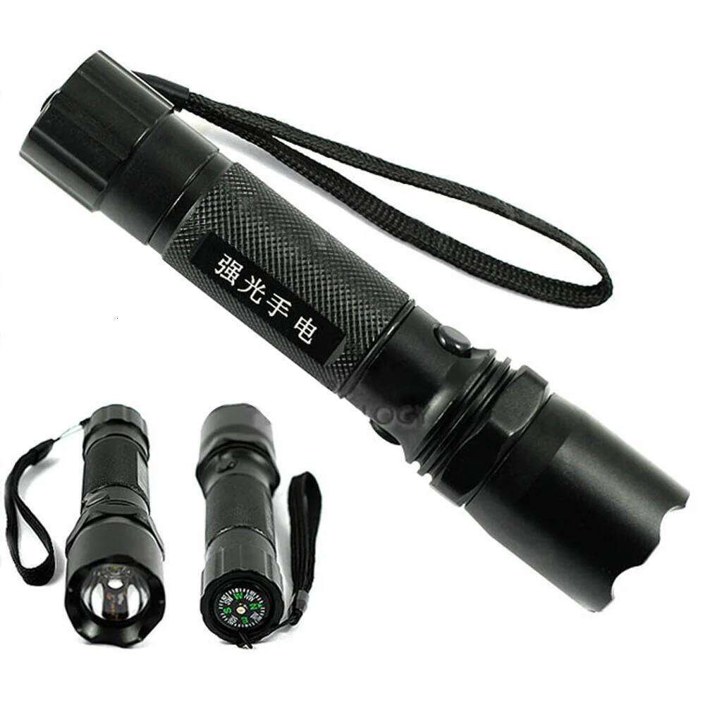 Waterproof shockproof Bright LED 400 Lumens 3-Mode Tactical Flashlight + Charge Practical Torch Lamp Z260301
