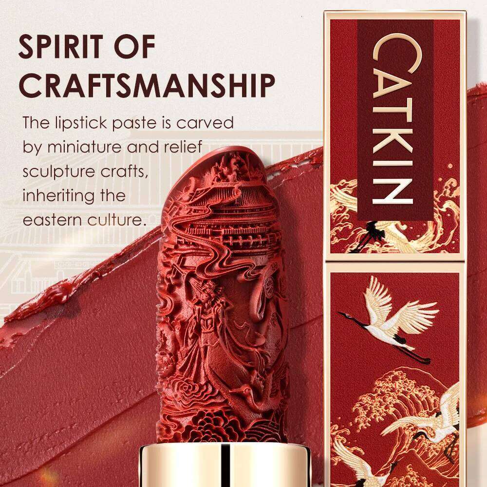 2PCS CATKIN Matte Lipstick Set Long Lasting for 24HLightweight Soft and Ultra Hydrating Lipsticks Infused with Vitamin E H260302