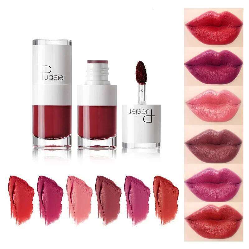 Free Shiping Velvet Matte Liquid Lipstick Makeup Lasting Colorfast Non-stick Cups Glaze Lip sticks Gloss Cosmetics H260302
