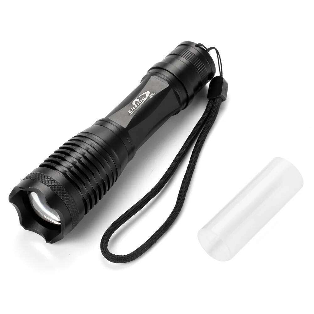 LED Tactical Flashlight 5 Modes Zoomable Water Resistant Handheld 18650 AAA Torch For Camping Hiking Outdoor Emergency Fishing Z260301