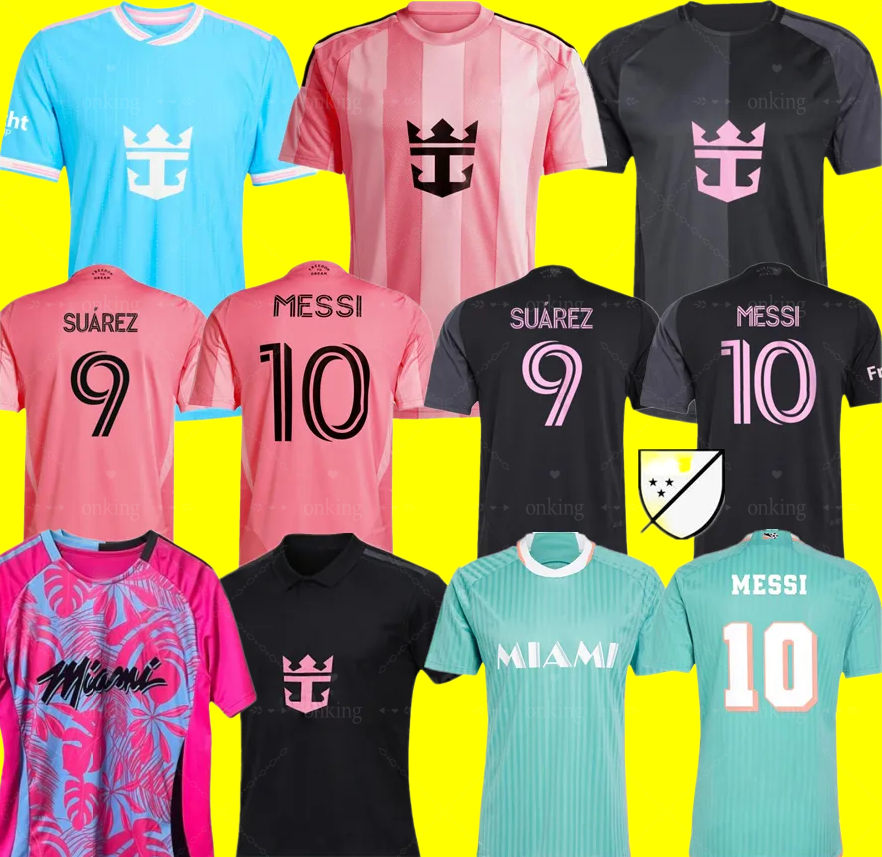26 27 InterS Miami CF Soccer Jerseys miamikids MESSIS SUAREZ Home Away Football Shirt 2026 2027 miamia SERGIO JORDI ALBA MOTA Jersey Men Kids Kit Women Long sleeves