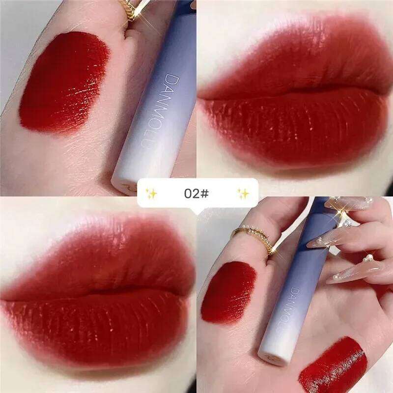 5 Colors Matte Lipstick Set Long Lasting Waterproof Non-Stick Red Lips Tint Cosmetic Makeup Glaze Easy Fade Cup Lip H260302
